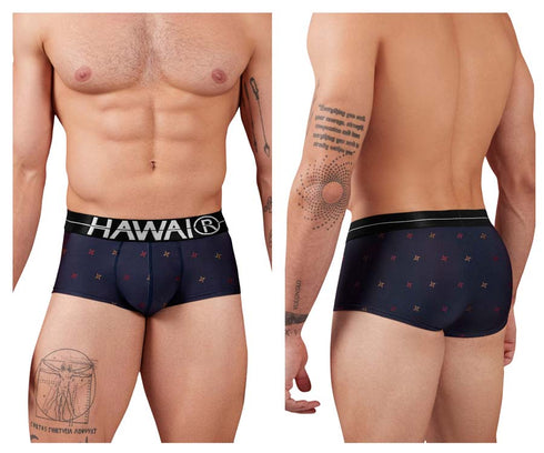 HAWAIR 42530 Printed Microfiber Briefs Color Blue